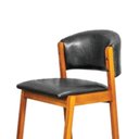 Ver imagem 5 de Banqueta Alta Bistrô Charmy Encosto e Assento Estofados Couríssimo Preto- Mabe Magazine