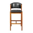 Ver imagem 3 de Banqueta Alta Bistrô Charmy Encosto e Assento Estofados Couríssimo Preto- Mabe Magazine