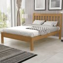 Ver imagem 1 de Cama Casal Queen 160cm com Cabeceira Ripada Alix Mel B11 - Mpozenato