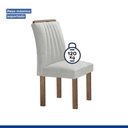Ver mais imagens de Conjunto Mesa Arizona 120cm com 4 Cadeiras Arizona Tampo Smart Plus com Vidro