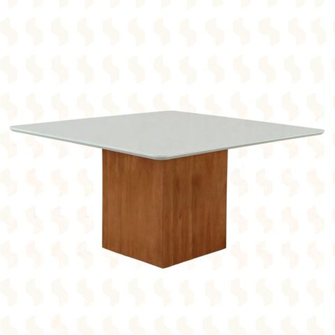Mesa de Jantar Quadrada Mdf Laminado - Alice-1,50x1,50 Metros - Art Salas