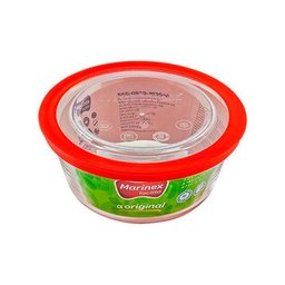 Tigela Redonda 2,4l Grande com Tampa Plástica Marinex - 5