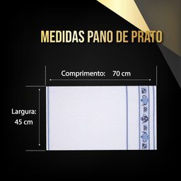 Kit 10 Pano de Prato Atoalhados Pano de Copa 100% Algodão - 3