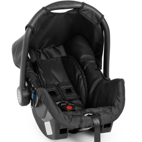 Bebê Conforto Galzerano Grid 0 a 13kg Preto e Base de Acoplamento para Carro Dispositivo de Retenção