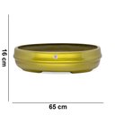 Ver imagem 5 de Vaso Bacia Decorativo Osaka Ouro Metal 16x65x52 cm - D’Rossi