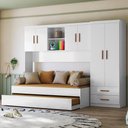 Ver mais imagens de Dormitorio Infantil 3 Peças Flex 990180 Branco Nature Plla Branco Nature