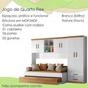 Ver imagem 2 de Dormitorio Infantil 3 Peças Flex 990180 Branco Nature Plla Branco Nature