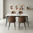 Ver imagem 4 de Kit Mesa de Jantar Tampo Granito com 4 Cadeiras 120cm Caemmun