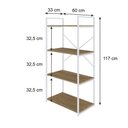 Ver imagem 4 de Estante c/04 Prateleiras Yon 60cm Est.Branca