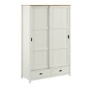 Ver imagem 2 de Guarda-roupa Topázio 2 Portas de Correr Branco/freijó Madeira Pinus - Finestra