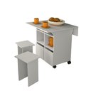 Ver imagem 5 de Mesa Tampo Dobravel 4 Bancos 80x80 Cm B10 Branco Novam