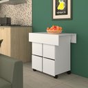 Ver imagem 7 de Mesa Tampo Dobravel 4 Bancos 80x80 Cm B10 Branco Novam