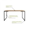 Mesa de Jantar 8 Lugares Industrial Espresso Móveis - 4