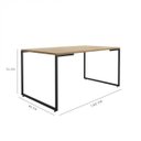 Ver imagem 3 de Mesa de Jantar 8 Lugares Industrial Espresso Móveis