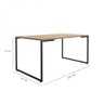 Mesa de Jantar 8 Lugares Industrial Espresso Móveis - 3