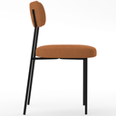 Ver imagem 6 de Cadeira Decorativa Estofada para Sala de Jantar Melina L02 Bouclê Terracota - Lyam Decor