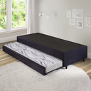 Ver imagem 3 de Bicama Box Solteiro Suede 88x188x28 Cm com Colchão Auxiliar Ecoflex