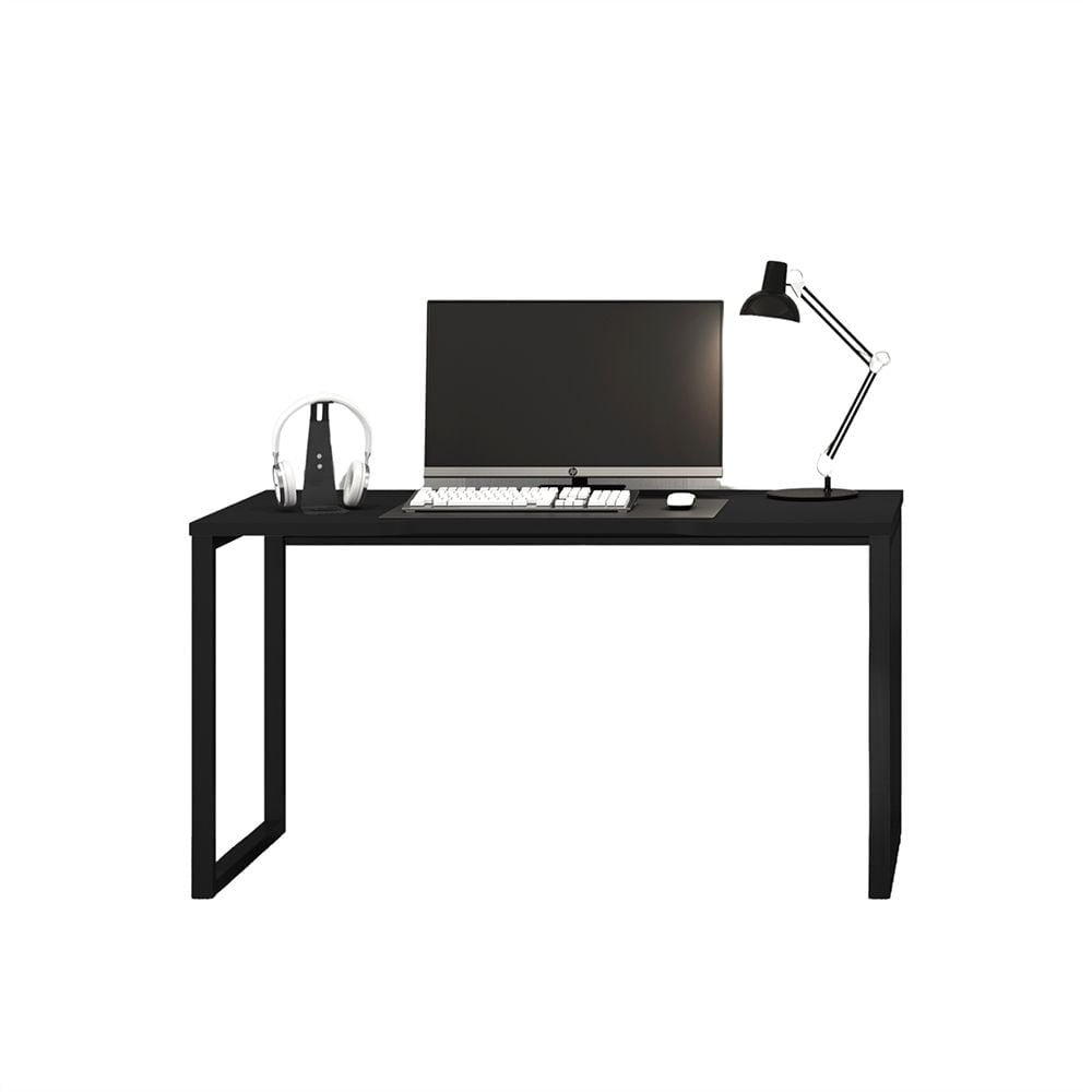 Mesa Gamer Pé Tubolar Home Office Pandin 1,34 M Preto - 3