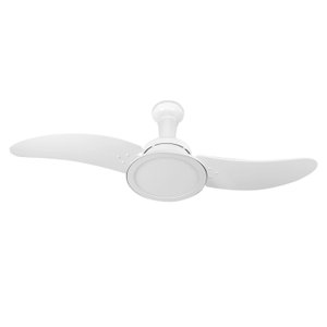 Ventilador de Teto Euro LED Branco 110V 130W Tron Ventiladores
