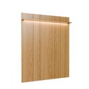 Ver imagem 1 de Painel para TV até 85" com Prateleira e LED Neon Float 178 cm - Carvalho