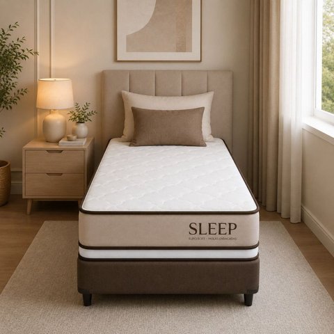 Colchão Solteirão Life Sleep Ii Espuma D28 96x203x25cm Bege