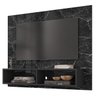 Painel para TV Viena 43 Polegadas Preto Marmorizado - Móveis Bechara - 1