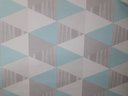 Ver imagem 1 de Papel de Parede Vinilico - Geometrico Triângulo Cores Variada- Cores Azul\cinza\branco - Medida 0.53