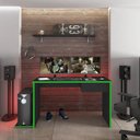 Ver imagem 2 de Mesa Gamer com Suporte para Cpu Gelius M09 Preto/verde - Mpozenato