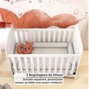 Ver mais imagens de Quarto de Bebê Berço Americano e Cômoda 1 Porta 100% MDF Mimo Espresso Móveis Branco Brilho