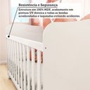 Ver imagem 6 de Quarto de Bebê Berço Americano e Cômoda 1 Porta 100% MDF Mimo Espresso Móveis Branco Brilho