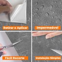 Ver mais imagens de Papel de Parede Adesivo Lavavel Marmore Cinza Escuro
