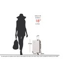 Ver imagem 5 de Kit Mala de Viagem Bordo Tamanho Pp Rígida em Abs Cadeado Segredo Rodas 360º Gladiador A5mb2 com Moc