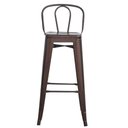 Ver imagem 5 de Kit 4 Banquetas Altas Anm6990b Iron Tolix Titan Anima Office Encosto Alto Bronze
