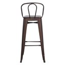Ver imagem 4 de Kit 4 Banquetas Altas Anm6990b Iron Tolix Titan Anima Office Encosto Alto Bronze