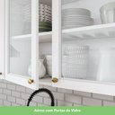 Ver mais imagens de Cozinha Completa 4 Peças C/ Aéreo 3 Portas Com Vidro Branco