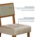 Ver mais imagens de Conjunto Sala de Jantar Mesa 180cm com 8 Cadeiras Liz Bege/Cinamomo/Off White