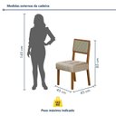 Ver imagem 3 de Conjunto Sala de Jantar Mesa 180cm com 8 Cadeiras Liz