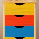 Ver mais imagens de Gaveteiro Escritório Madeira Maciça 5 Gavetas Rodízios Lagos Colorido