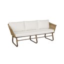 Ver imagem 2 de Conjunto de Sofás 5 Lugares Corda Náutica Alumínio Tecido Impermeável Área Externa Jardim Piscina