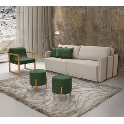 Sofá Cama Urban 184 Bege - 6