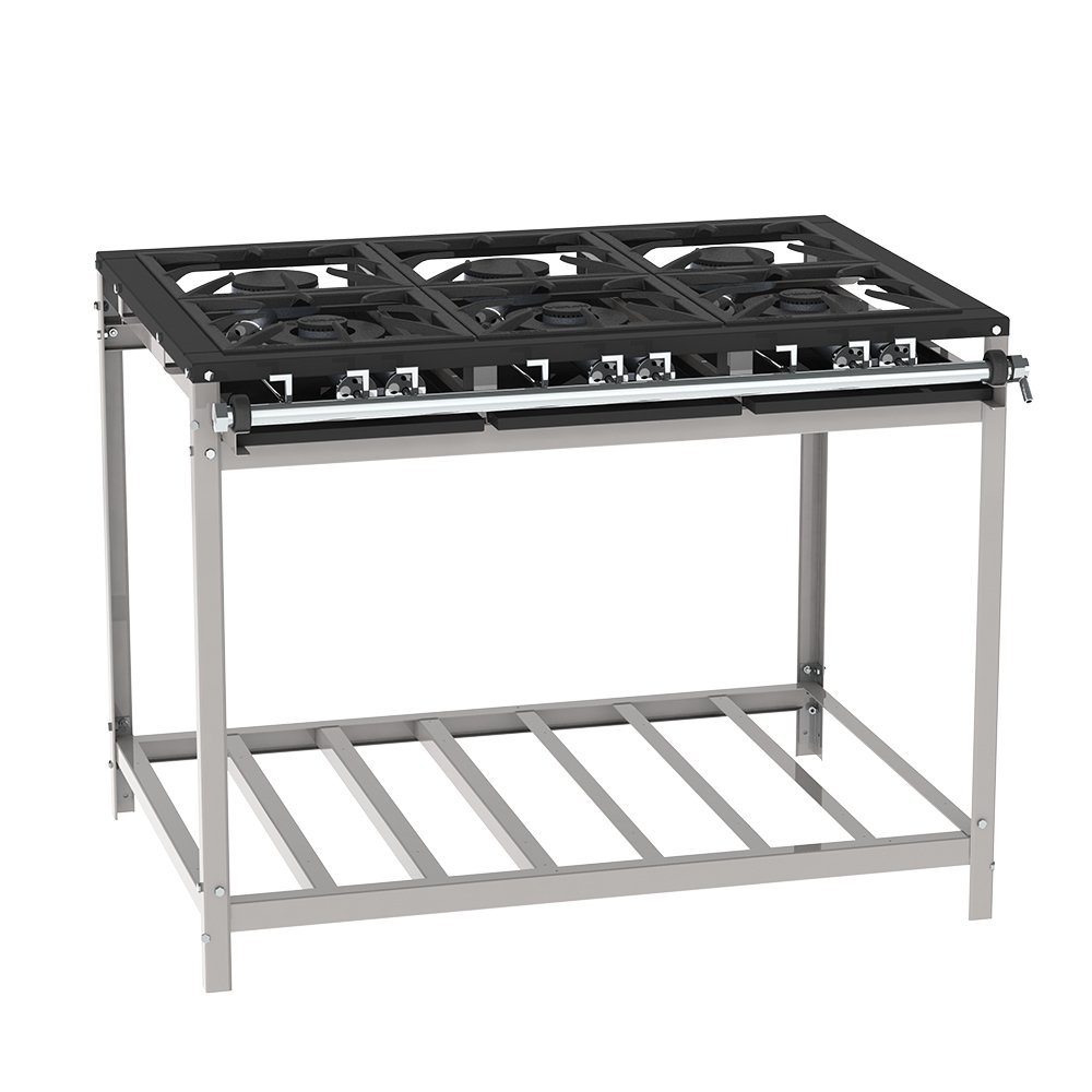 Fogão 6 Bocas Venax Industrial Preto - Ffi440 Fogão 6 Bocas Venax Industrial Preto - Ffi440