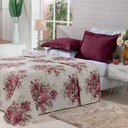Ver imagem 1 de Kit Cobre Leito Plazza Vinho Casal Queen 3 Peças - Bordados Ricardo 50105v