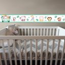 Ver imagem 3 de Faixa Decorativa Papel Parede Infantil Animais Carro - Cor Verde