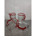 Ver imagem 3 de Kit 04 Xícaras Formato Coração Cappucino/ Café/ Chá 240ml