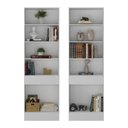 Ver imagem 4 de Armário/Estante Escritório 2 Portas Multimóveis MP7000 Branco/Preto