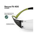 Ver imagem 3 de Oculos de Segurança SF400 Transparente AR/AE 3M