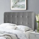 Ver imagem 1 de Cabeceira Cama Box King 195cm Suede Velut Cinza - King House