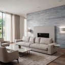 Ver imagem 1 de Kit 10 Placas Adesiva Revestimento para Parede Cinza Urbano