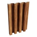 Ver imagem 2 de Painéis Ripados Wpc 18mm Freijó 280x16cm - Revestimento Decorativo Parede Sala Quarto Cozinha