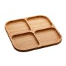 Petisqueira Bambu 4 Divisorias 30x30x2cm - 1